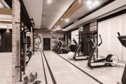 Тренажерный зал в стиле лофт